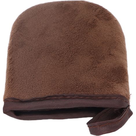 Gant de bronzage floqué pour autobronzant, applicateur de lotion, petit gant autobronzant marron (1/5)