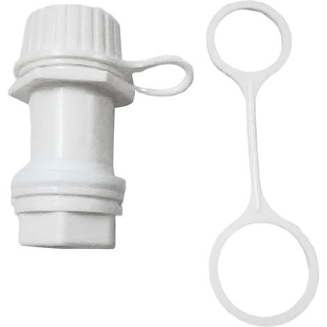 Tappo di scarico filettato anti-perdita di ricambio compatibile con i frigoriferi portatili Igloo da 50-165 QT con tappo integrato per una facile manipolazione (1 confezione)