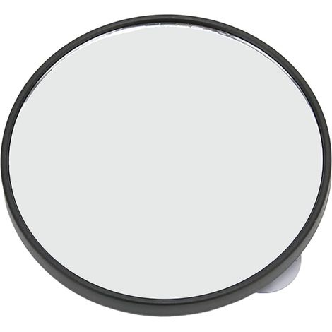 Miroir grossissant, miroir de maquillage portable avec ventouses - Double ventouse à coller sur le miroir, petit miroir rond haute définition pour des détails précis du maquillage (1/5)