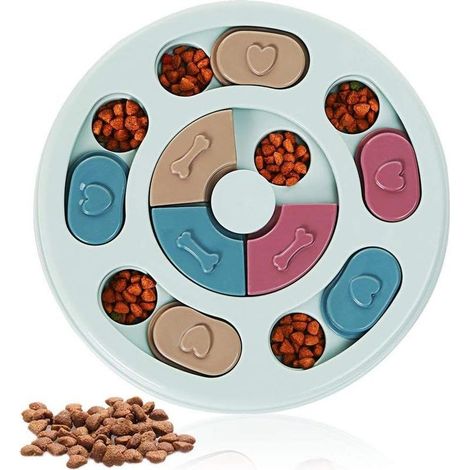 Jouet Educatif pour Chien Puzzle interactif pour ChienPuzzle pour Chien Dog Smart Jeu Intelligence Chien,Jeux Chien Intelligent Jouet Chien interactif Jouet Chiot educatif (1/5)