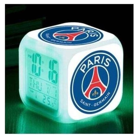 PA Sportclub Fußball LED-Wecker Leuchtende Digitaluhr 7 Farben Uhr Mini Kinder Nachttischwecker- (1/4)