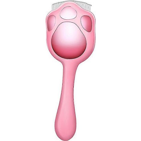 Peigne multifonctionnel pour animaux de compagnie, idéal pour enlever les poils de lapins (rose). (1/5)