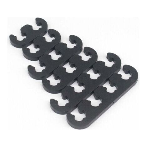 Black spark plug wire separators, looms for Chevy Ford 9728