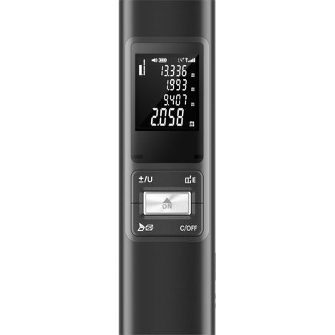 Medidor de distancia S80 de 80 m, medidor de distancia portátil de ±2 mm, mini medidor de distancia digital de alta precisión, medidor de espacio interior electrónico recargable para medir longitud, á (1/5)