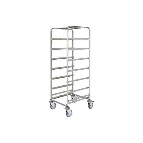 Kongamek  Carrello per casse  acciaio inox  lungh x largh x
