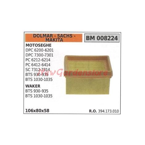 DOLMAR-Luftfilter für Kettensäge DPC 6200 6201 7300 7301 008224