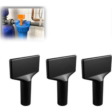 Outil de purge pour filtre à eau domestique compatible filtres domestiques ouvre-soupapes de décharge de pression noir