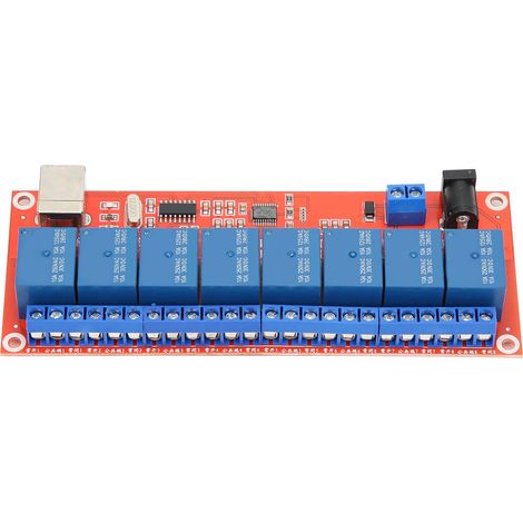 5V USB-Schnittstellenrelaisplatine, Low-Level-Triggermodul, serielle Schnittstelle, DIY-Elektrozubehör (1/5)