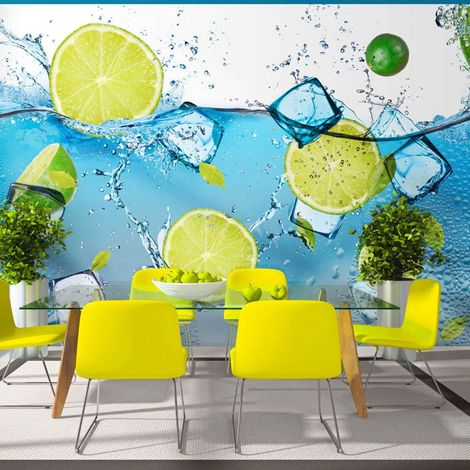 Papier peint limonade rafraîchissante - 350 x 245 cm (1/4)