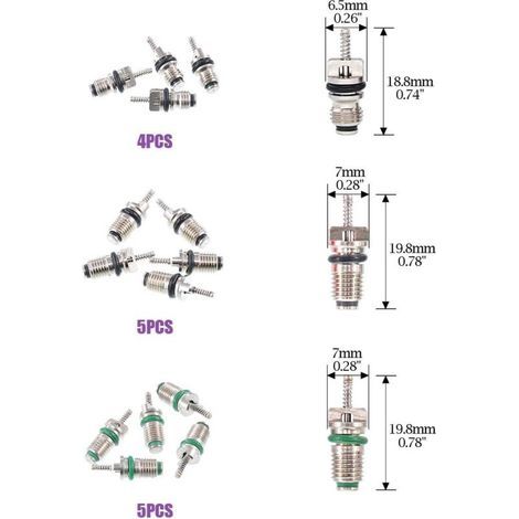 Kit de 102 Pièces pour Valves de Climatiseur – Inclus Valves R12 et R134A, Tiges de Valve pour Pneus, Outil de Démontage – Compatible avec la Majorité des Véhicules (1/5)