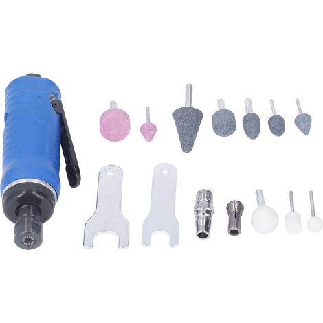 Ponceuse à Air Pneumatique 22000tr/min Set Kit Outil Meulage Polissage Machine (1/5)