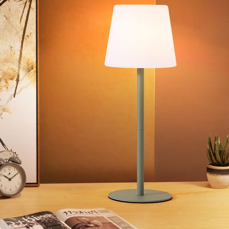 Kabellose, tragbare, wiederaufladbare, dimmbare und batteriebetriebene Schreibtischlampe mit USB-C-Anschluss, ideal für Restaurants, Schlafzimmer und Cafés. (1/5)