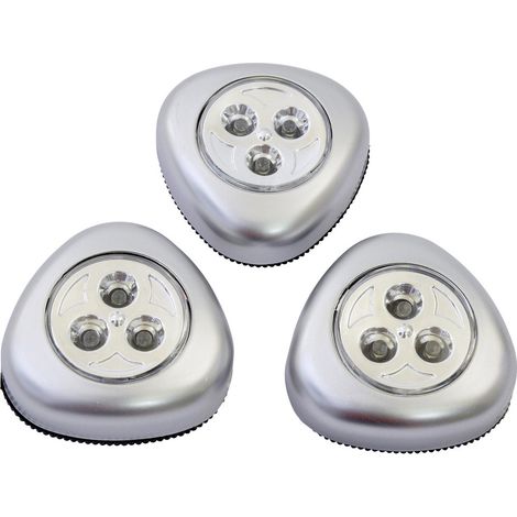 Lot de lampes "Push Light" leds à piles (Piles Fournies)