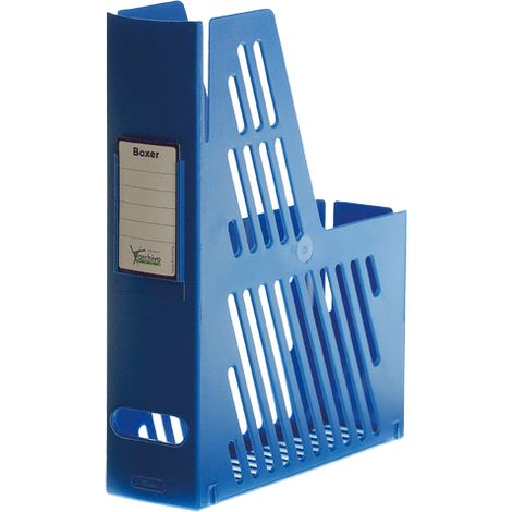Zeitschriftenständer mit Namensschild 240x75x315 mm blau archive 2000 2005 az