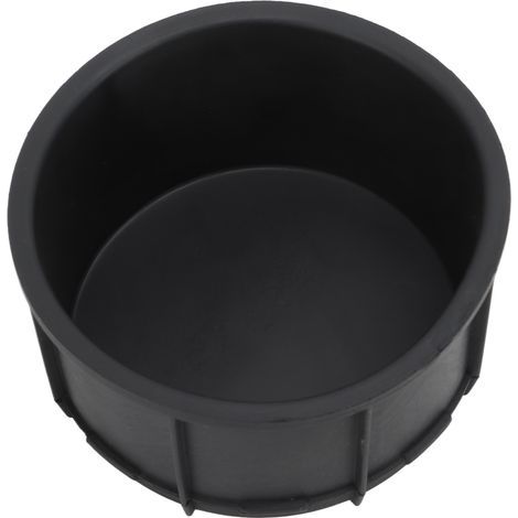 Center Console Cup Holder 2pcs/set, Black Rubber Insert Liner, UV Protection, Automotive Interior Accessories (1/5)