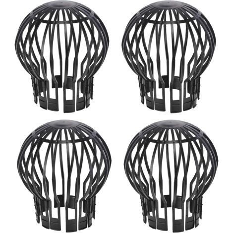 Lot de 4 crapaudines pour gouttière d’environ 13,2 x 14,5 cm (diamètre x hauteur) (1/4)