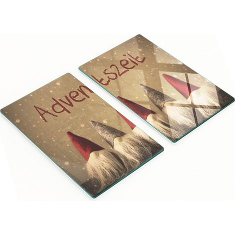 Tableros de vidrio decorativos multifuncionales para cocina, Adventszeit, 2x30x52 cm