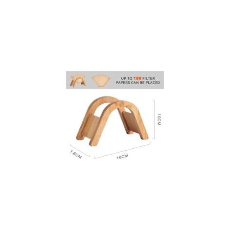 Kaffeefilterhalter, Kaffeefilterständer, Filterhalter – Kaffeefilterhalter zur Aufbewahrung, 16 x 7,6 x 10 cm – Crezuo (1/3)