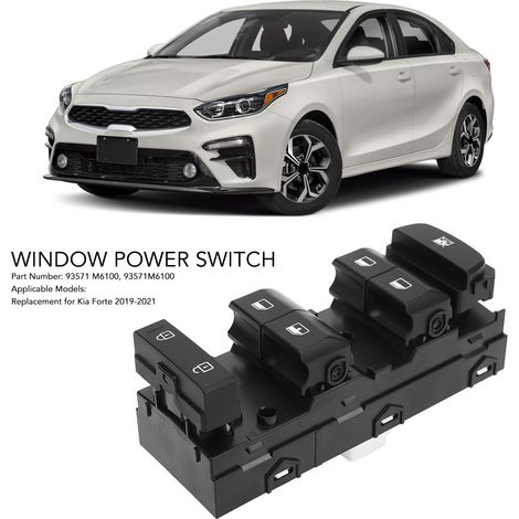 Fensterheberschalter für Kia Forte (2019-2021) - Modell 93571M6100 mit 18 Pins (1/4)