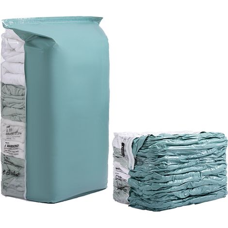 sac de rangement sous vide étanche à adapté la literie couettes oreillers vêtements placards et stockage domestique forêt 1 Vert (1/5)