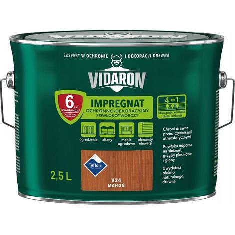 Vidaron Schutz- und Dekorimprägnierung Mahagoni V24 2,5 l (1/2)