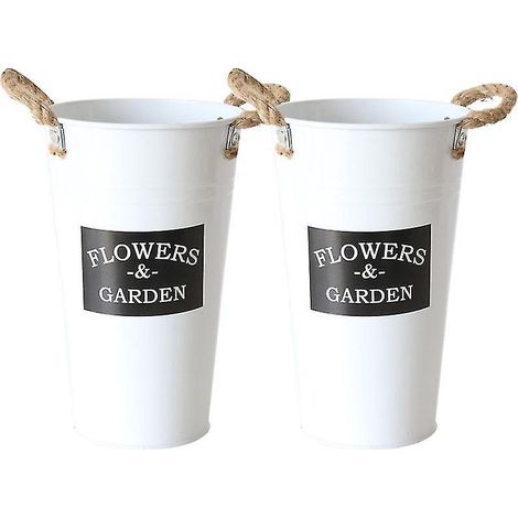 2 seaux vase à fleurs (1/3)