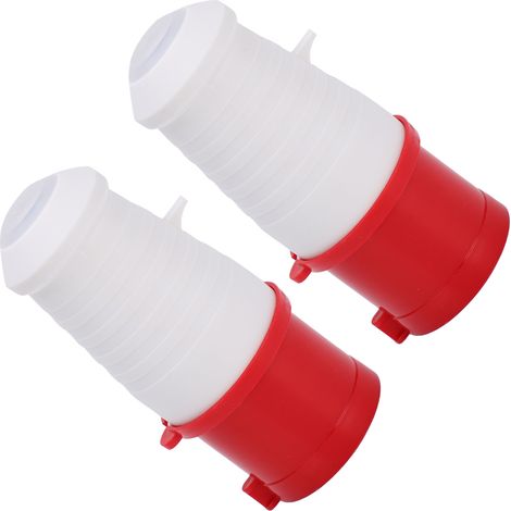 Deux prises industrielles étanches, IP67, prise d'alimentation aéronautique étanche triphasée à 4 broches, 380-415V 32A 3P+T IP67. (1/5)