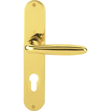 HOPPE® Drückergarnitur mit Langschild Verona M151/302, Messing, 2803704