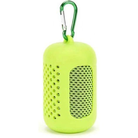 Serviette Rafraîchissante - Polyester 30x80 cm - Pour Activités Sportives et Plein Air - Lot de 5 avec Sac de Rangement en Silicone (1/5)