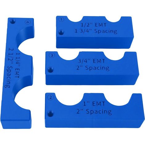 4PCS Magnetic Conduit Spacers, 4 Sizes, EMT Tool, Blue (1/5)