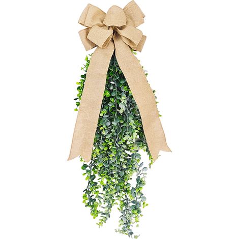 Guirlande Fleurs Artificielles - Décoration Porte Intérieure Extérieure - Pour Jour de la Mère Printemps - Diamètre 30 cm - 1 Pièce (1/5)