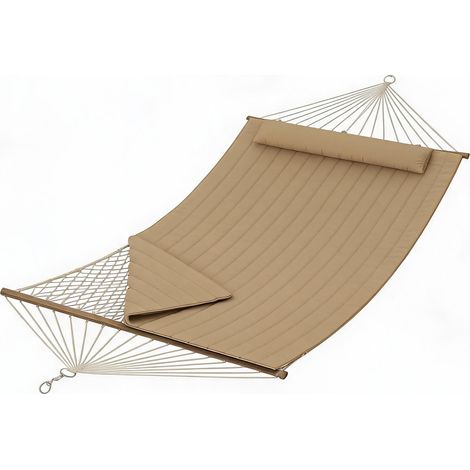Hamac double extérieurérieur avec support – Corde coton (1/5)