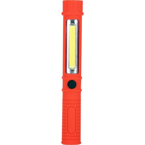 Lampe de poche LED ultra-lumineuse portable avec clip magnétique rouge (1/5)