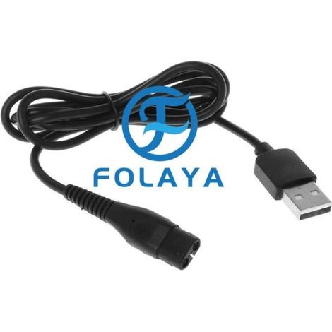 FOLAYA USB 5V adaptateur électrique chargeur de cordon d'alimentation pour rasoirs A00390 RQ310 RQ320 RQ330RQ350 S510 (1/2)