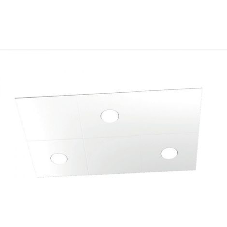 Plafoniera moderna top light eccentric 1156 3l3d gx53 led metallo lampada parete soffitto, finitura metallo bianco