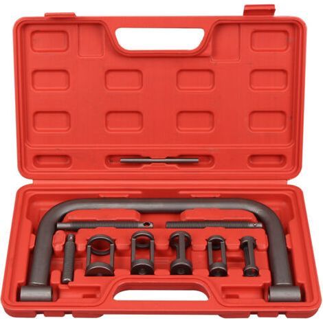 kit compresseur de ressort de soupape, 10 pièces coffret compressor disassemble outils-Chrom (1/5)