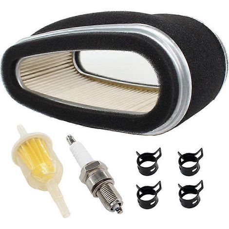Kit de filtre à air pour tracteur de jardin John Deere M97211 M74285 LX LX172 LX176 170 175 240 245 LX178 et Gravely 988075 (bougie d'allumage incluse). (1/5)