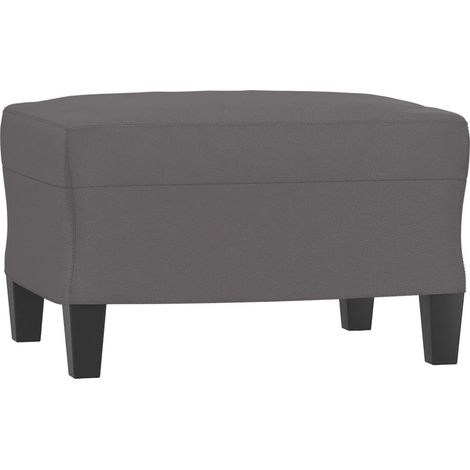 Repose-pied Gris 60x50x41 cm Similicuir