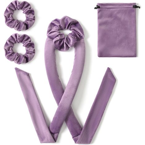 Boucles impeccables : Kit de bouclage sans chaleur (4 pièces) Violet (1/5)