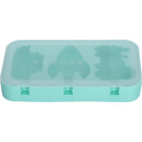 Set aus grünen, lebensmittelechten Silikon-Eisformen, DIY-Eisformen mit Stielen für selbstgemachte Desserts (1/5)