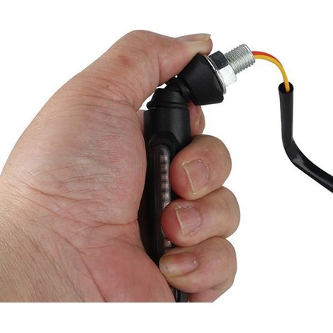 Two color options: Black + flowing white light + flowing yellow light Material: Acrylic + ABS Electric vehicle lights. (1/5)
