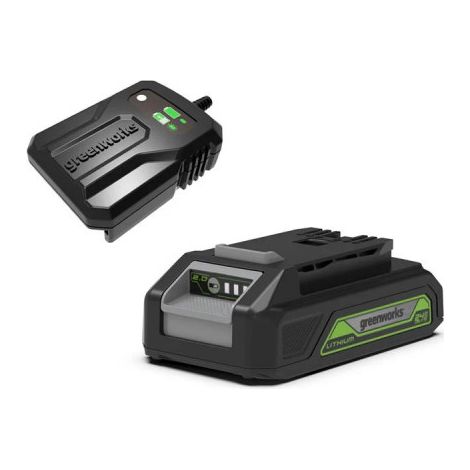 Starter Kit 24V GREENWORKS Batería 2.0Ah + Cargador 2.0Ah - GSK24B2