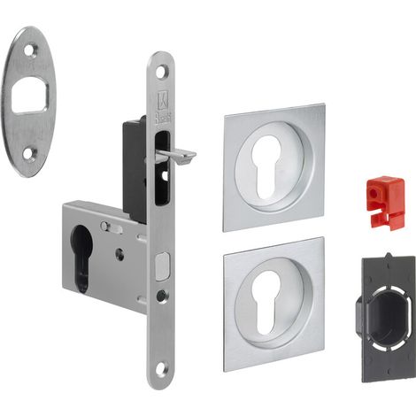 KIT MANIGLIE QUADRO PORTA SCORR CILINDRO EASY G500T BCO