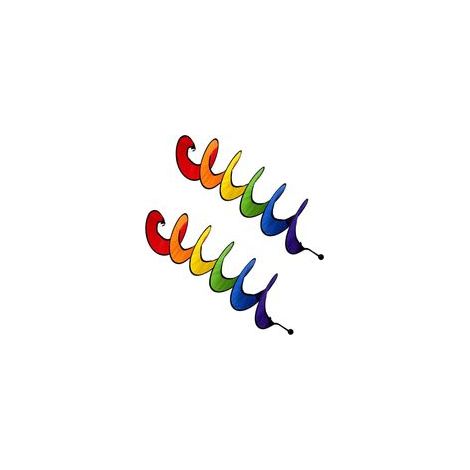 2PCS Moulin à Vent en Spirale Spinner de Vent Arcenciel Spirale Moulin à Vent Spinner De Camping De Vent Arcenciel Protection UV et carillons éoliens colorés résistants décoration de Jardin