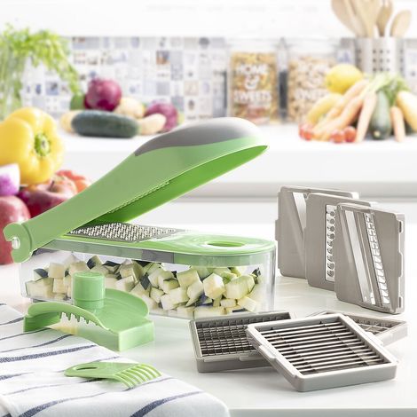 Northix Choppie Expert coupe-légumes vert gris multifonction (1/10)