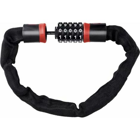Combination Bike Lock, Bike Lock Combination Lock High Security Chain with Code, Hardened Steel Bike Lock for Bicycle, Motorcycle