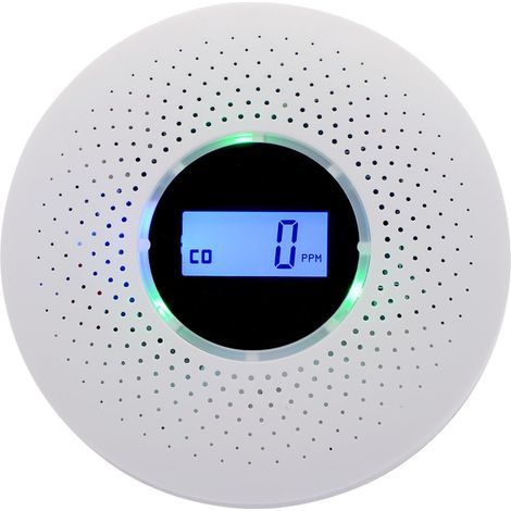 Combined carbon monoxide and smoke detector, dual-sensor CO smoke detector (1/5)