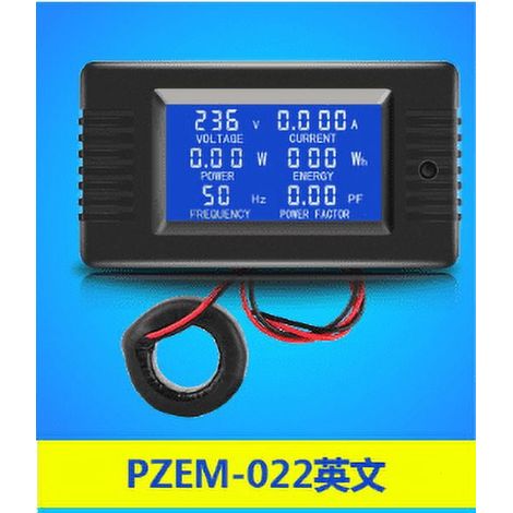 Compteur Électrique AC - Multifonctionnel LCD 80-260 V 100 A 22000 W - Mesure Tension Courant Puissance Énergie Fréquence Facteur de Puissance - Pour Usage Intérieur (1/5)