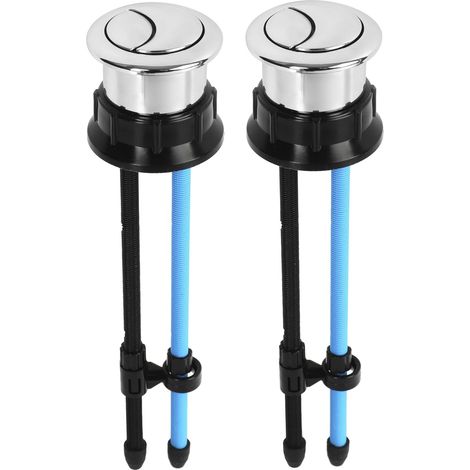 Ahlsen Perilla para tanque de inodoro, perilla de descarga de doble presión, perilla de descarga roscada de repuesto, redonda de 38mm/1,49 pulgadas (paquete de 2) (1/5)