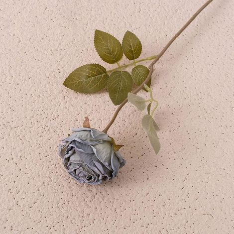 Guirlande De Noël - Rose Artificielle 39 Cm - Finitions Pétales Givrées - 10 Coloris Disponibles - Décoration Intérieure (1/5)